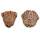Set of 2 Piece New Mix Wooden Printing Block
